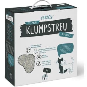 Primox Katzenstreu Premium klumpend Aktivkohle 8 l