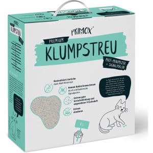 Primox Katzenstreu Premium klumpend Mief-Minimizer und Signalperlen 8 l