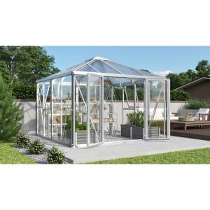 Vitavia Gewächshaus Fortuna - Jack Roof Alu ESG/HKP 317 cm x 321