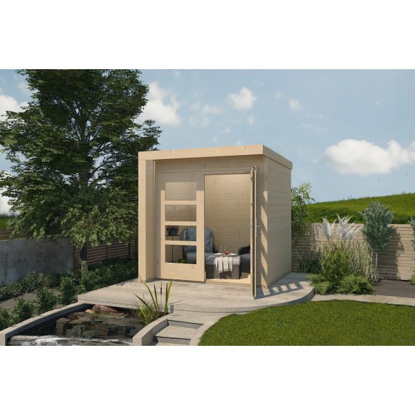 WEKA Designhaus 262 A Natur BxT: 209 cm x 205 cm