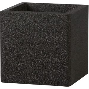 IQ Greenprotector Pflanztopf Dutch Design Viereck 25 cm x 25 cm x 25 cm Schwarz