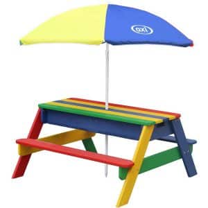 AXI Sand- und Wasser Picknicktisch Nick Regenbogen