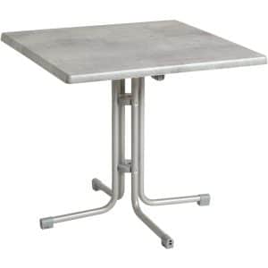 Acamp Tisch Piazza 70 cm x 70 cm Platin-Cemento