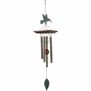 Nature´s Melody Garden-Decor Klangspiel Kolibri 62 cm Hellgold