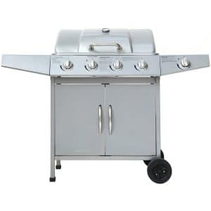 El Fuego Gasgrill Dayton 4 Brenner mit Seitenbrenner Silber