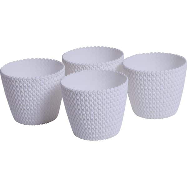 Franz Müller 4er Set Übertöpfe Loop Ø 13 cm x 10