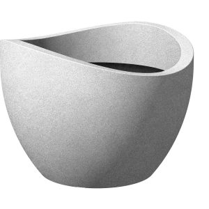 Scheurich Pflanzgefäß Wave Globe Ø 60 cm Stony-Grey