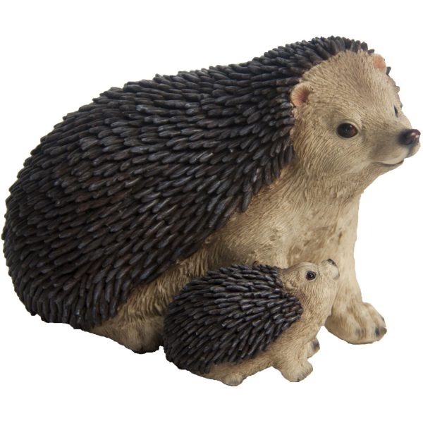 Deko-Figur Igel mit Kind 16 cm