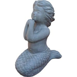 Deko-Figur Meerjungfrau aus Terrakotta 29 cm x 18 cm x 41