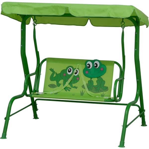 Siena Garden Kinder-Hollywoodschaukel Froggy Grün 75x115x118 cm