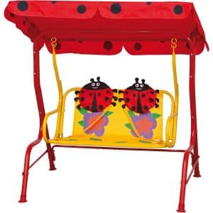 Siena Garden Kinder-Hollywoodschaukel Marie Rot 75x115x118 cm