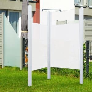 Breuer Garten-Dusche Set EXO 2-teilig inkl. 2x Glaselement 80 cm und 3x Pfosten