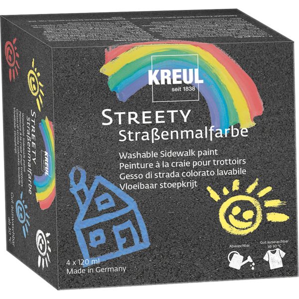 KREUL Streety Straßenmalfarbe Starter Set 120 ml