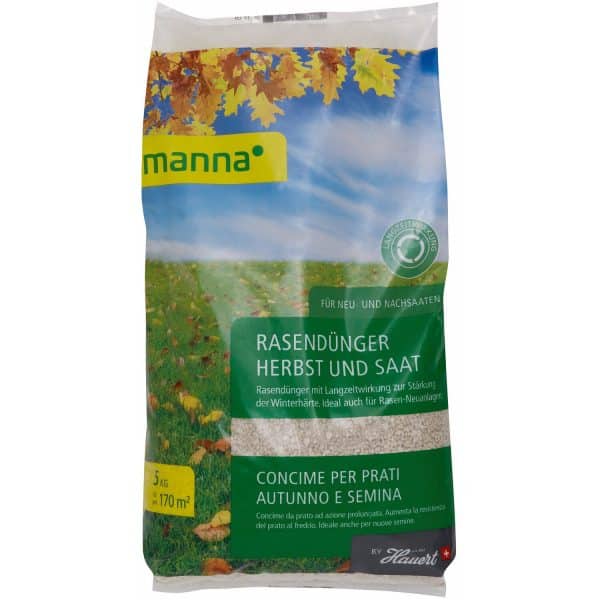 Manna Rasendünger Herbst und Saat 5 kg