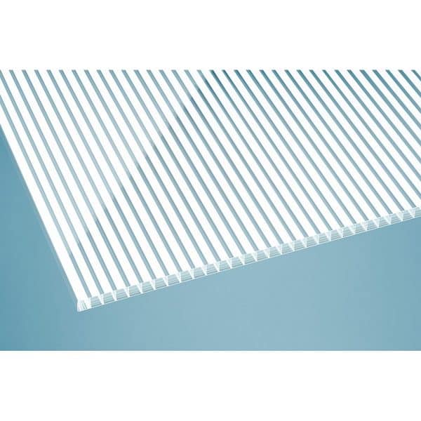 Gutta Terrassendach Premium Weiß Stegpl. PC Streifen Weiß 5.100 mm x 5.060 mm