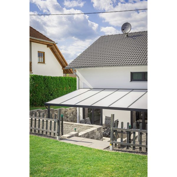 Gutta Terrassendach Prem. Anthrazit Stegpl. PC Stegpl. Weiß 7.120 mm x 5.060 mm