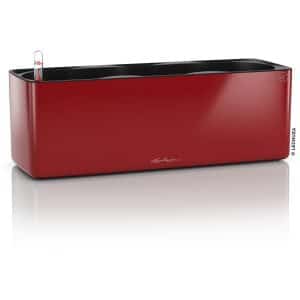 Lechuza Pflanzgefäß Cube Glossy Triple Scarlet Rot highgloss 40 cm x 14 cm