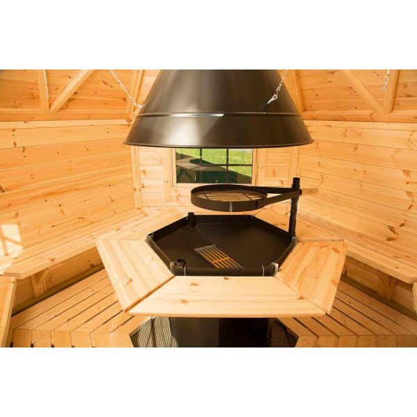 Wolff Finnhaus Grillkota 6.7 de luxe A Schwarz