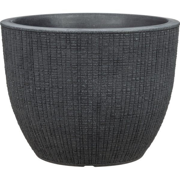 Scheurich Pflanzgefäß Barceo Ø 39 cm x 30 cm Stony Black