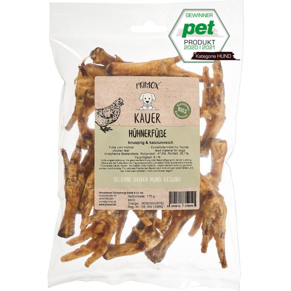 Primox Hunde-Snack Kauer Klassik Hühnerfüße 175 g