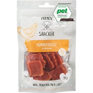 Primox Hunde-Snack Snacker in Stückchen Hühnerbrust 70 g