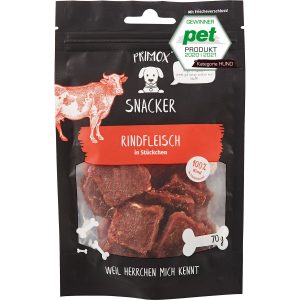 Primox Hunde-Snack Snacker in Stückchen Rind 70 g