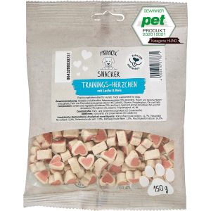 Primox Hunde-Snack Snacker Trainings-Herzchen Lachs und Reis 150 g