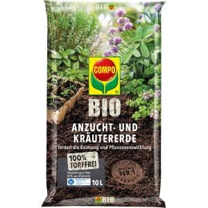 Compo Bio Anzucht- und Kräutererde torffrei 10 l