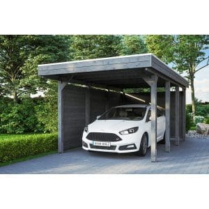 Carport Friesland Set 1 Schiefergrau 314 x 555 cm