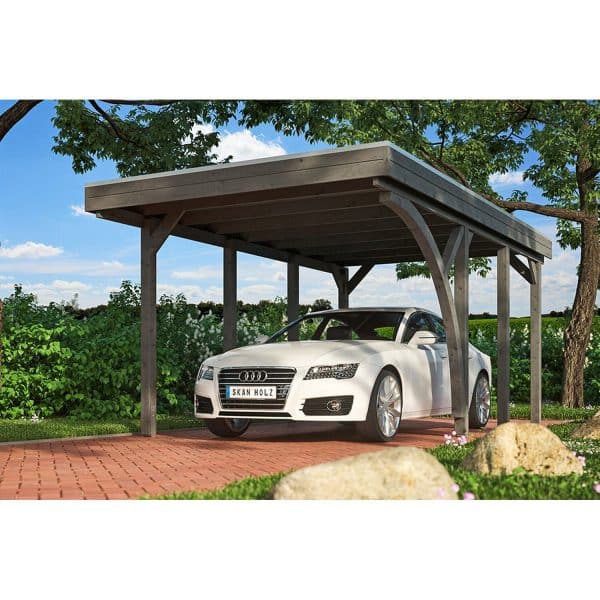 Friesland Carport Set 5 Schiefergrau 314 x 555 cm