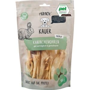 Primox Hunde-Snack Kauer Premium Kaninchenohren 100 g