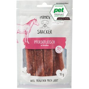 Primox Hunde-Snack Snacker in Streifen Pferd 70 g