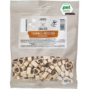 Primox Hunde-Snack Snacker Trainings-Herzchen Lamm und Reis 150 g