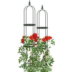 Obelisk Oscar 2er Set Montana-Grün Ø 19 cm x 130 cm / Ø 23 cm x 160 cm