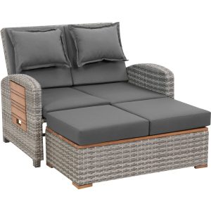 Greemotion Gartensofa Bahia Style 2-tlg.Grau