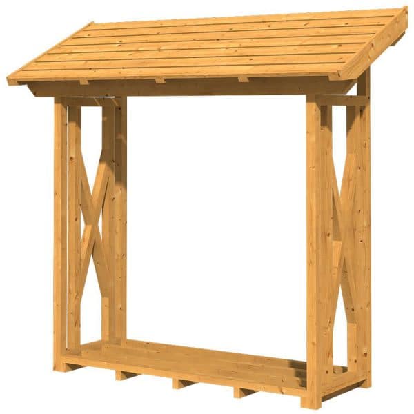 Skan Holz Holzunterstand Paul 1 240 x 88 cm  Natur