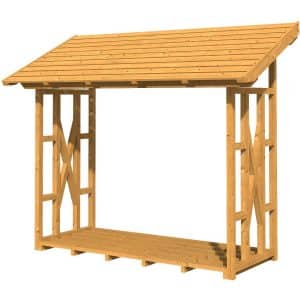 Skan Holz Holzunterstand Paul 2 290 x 126 cm  Natur