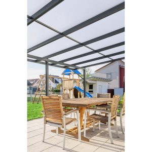 Gutta Terrassendach Premium Anthrazit Stegpl. Acryl Klima Blue 6.110 x 5.060 mm