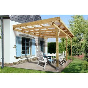 Weka Terrassenüberdachung Größe 4 mit 514 cm x 306 cm