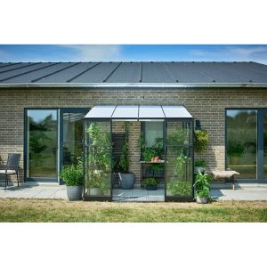 Halls Gewächshaus Qube Lean-to 68 mit 3 mm Sicherheitsglas 4