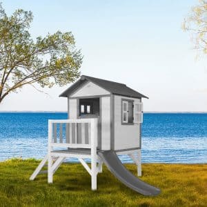 AXI Lodge XL Spielhaus Classic - Graue Rutsche