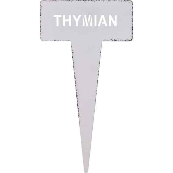 Kräuterstecker Thymian 15 cm Weiß