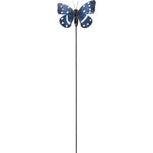 Gartenstecker Schmetterling 95 cm Blau