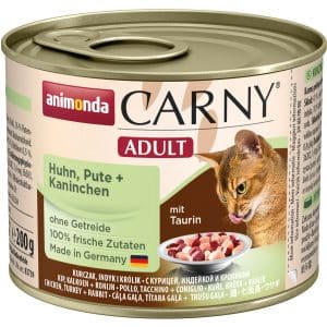 Carny Katzen-Nassfutter Adult Huhn und Pute und Kaninchen 200 g