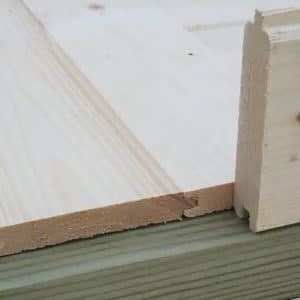 Holzfußboden Universal 18 mm ohne Imprägnierung 3 m²