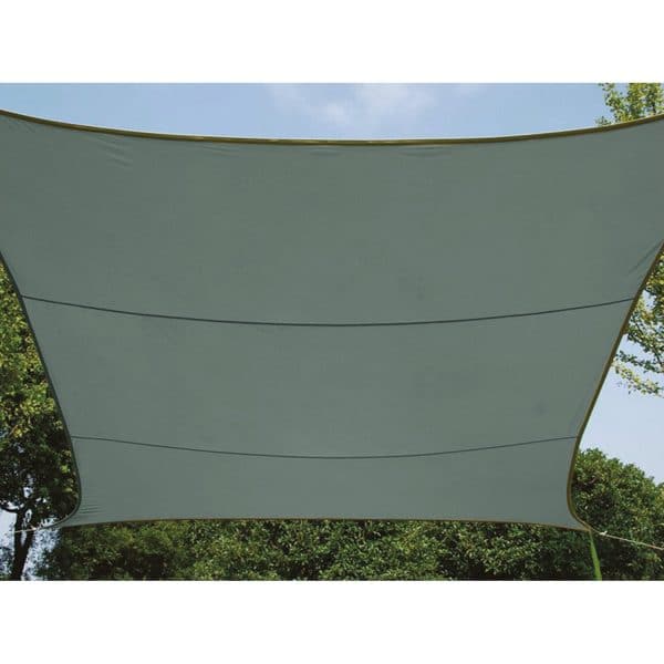 Sonnensegel Grün-Grau Rechteckig  4 x 3 m