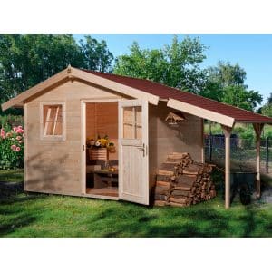 OBI Outdoor Living Holz-Gartenhaus/Gerätehaus Bozen A Natur 6