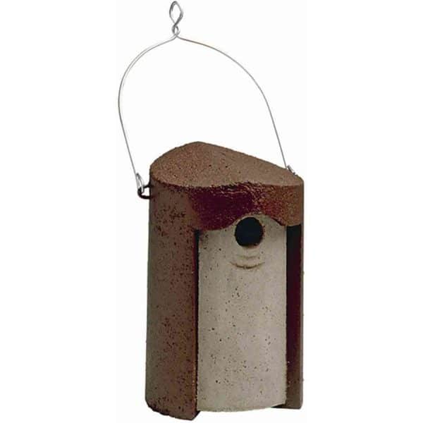 Schwegler Nisthöhle Holzbeton zum Hängen Braun und Grau 18 cm x 17 cm x 26 cm