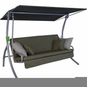 Angerer Hollywoodschaukel Drift Smart 3-Sitzer mit Liegefunktion Olive