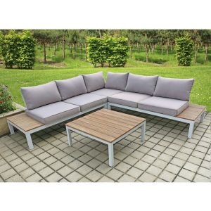 Garden Pleasure Lounge-Set Valentina 4-teilig Nonwood Weiß